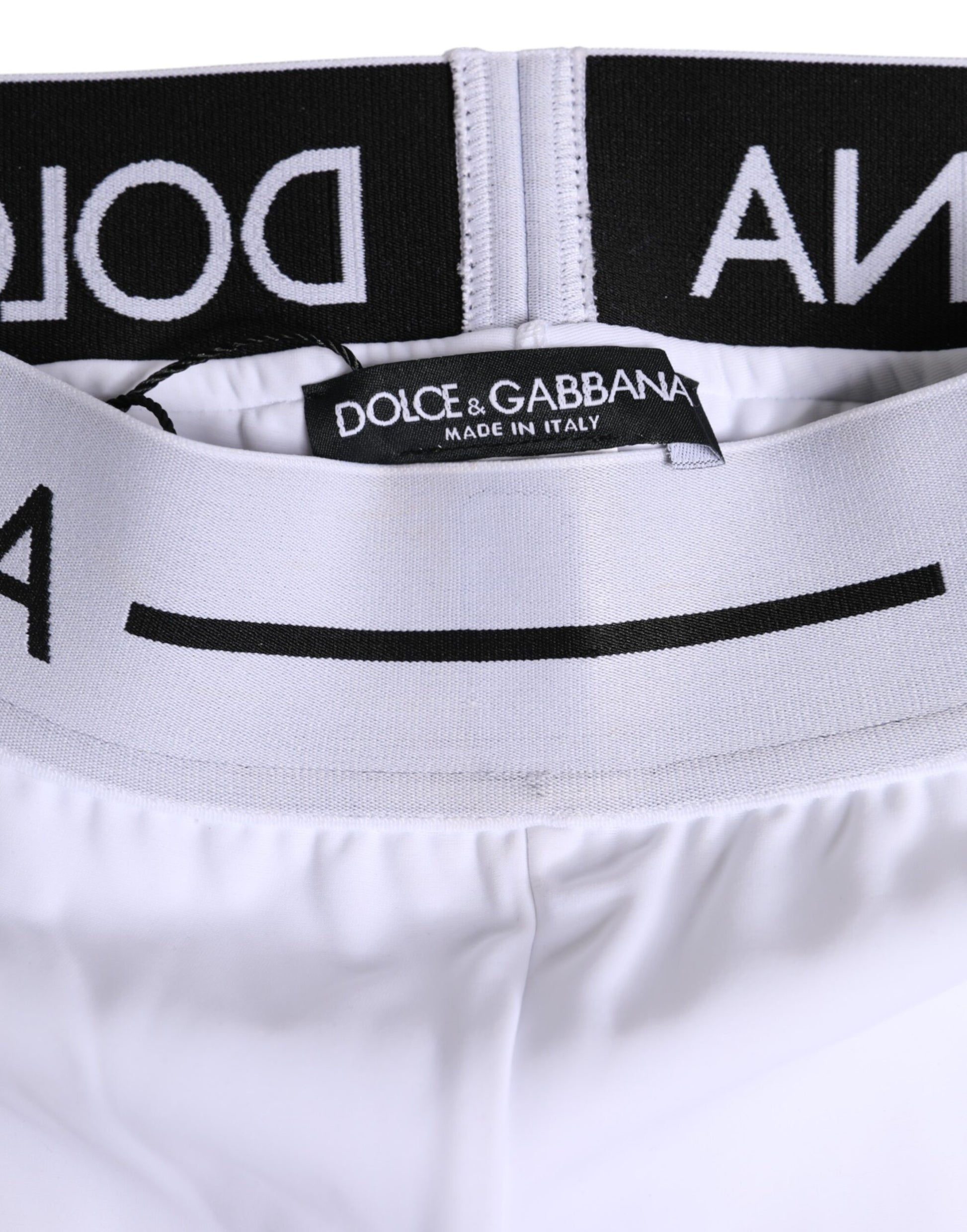 White Nylon Logo Waistband Boxer Brief Underwear