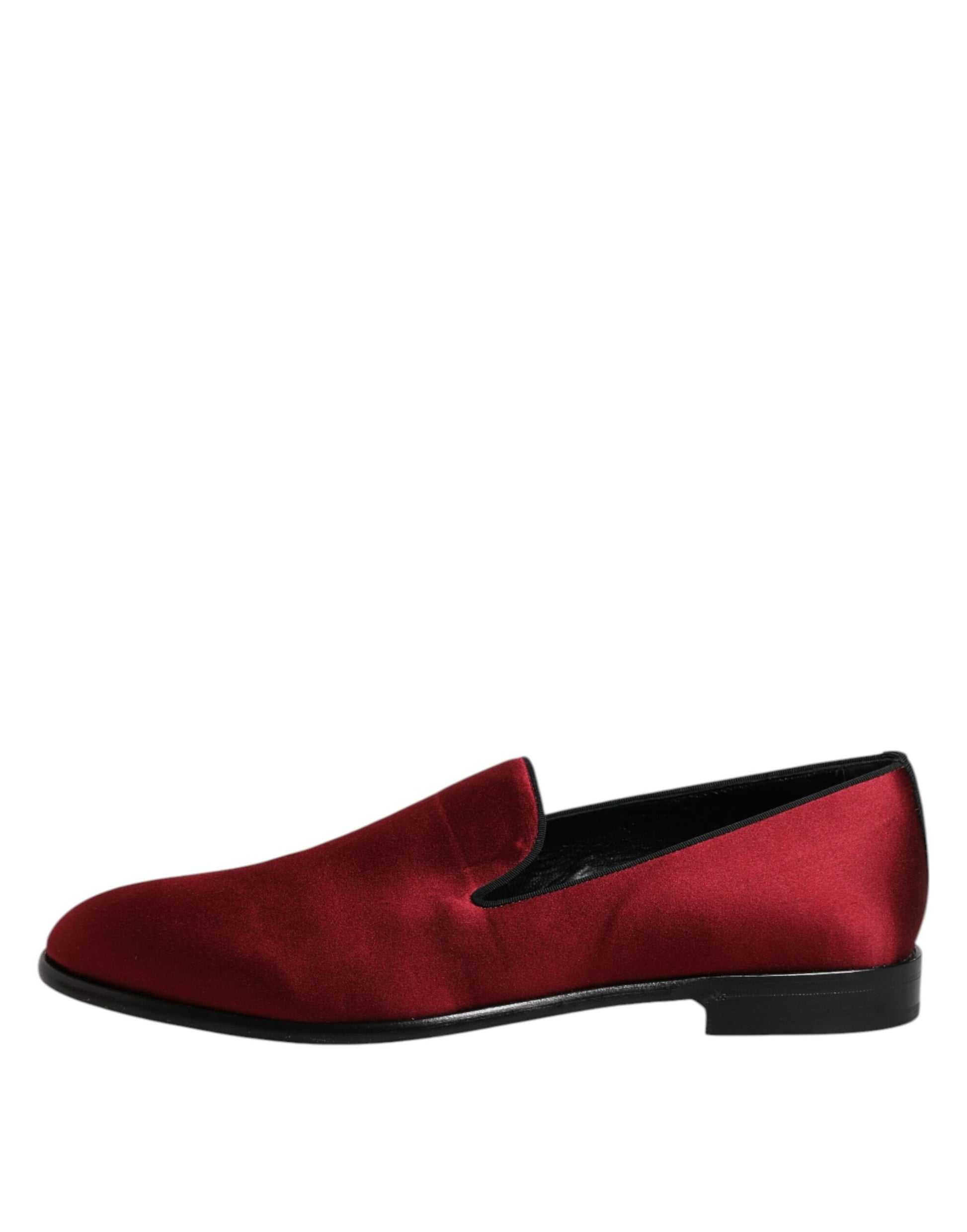 Red Velvet Slip On Loafers Formal Shoes