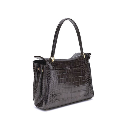 Black Calf Leather Bos Taurus Shoulder Bag