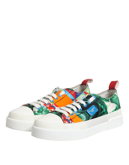 Multicolor Patchwork Low Top Sneakers Shoes