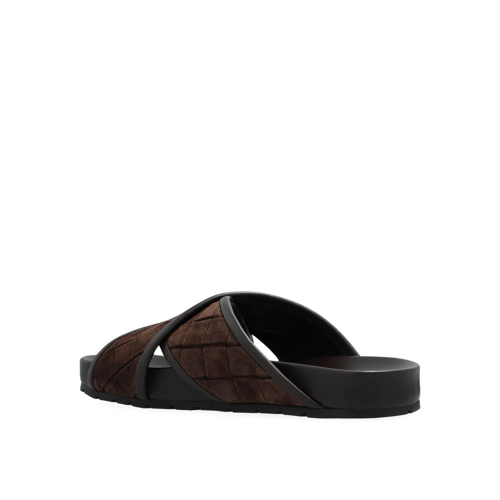 Brown Lamb Leather Sandals