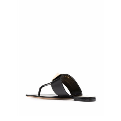 Black Leather Sandals