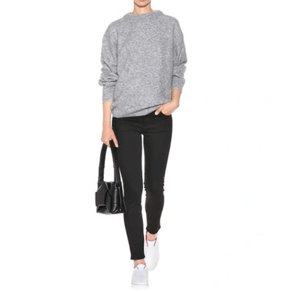 Black Cotton Skinny Jeans