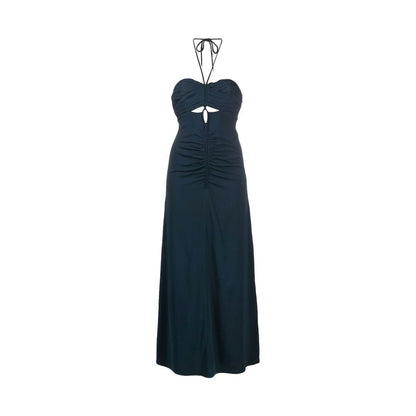 Gray Viscose Casual Dress