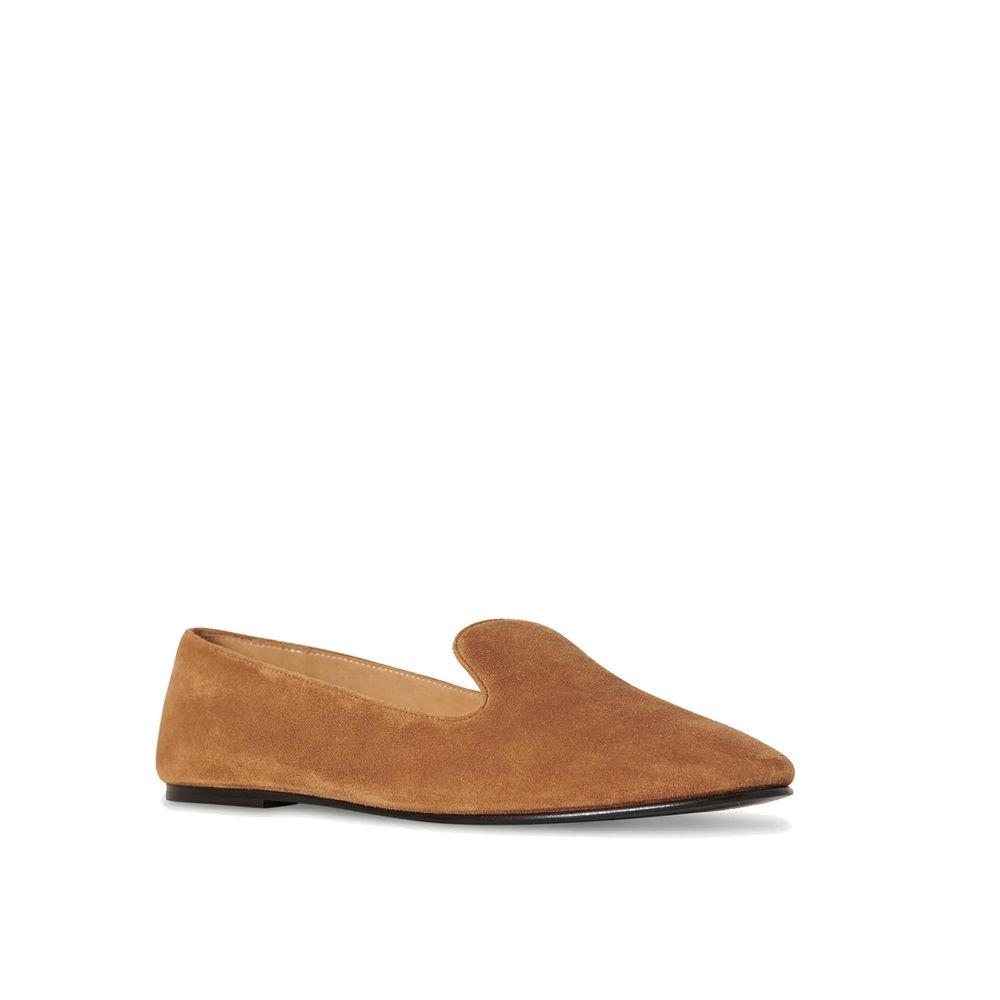 Brown Calfskin Slip-On Loafers