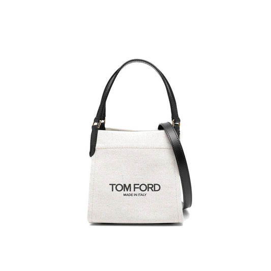 Beige Canvas Tote Bag