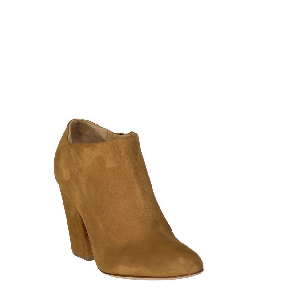 Brown Calfskin Ankle Boots