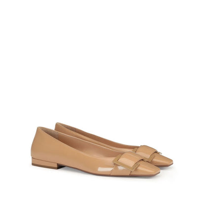 Brown Calfskin Ballet Flats