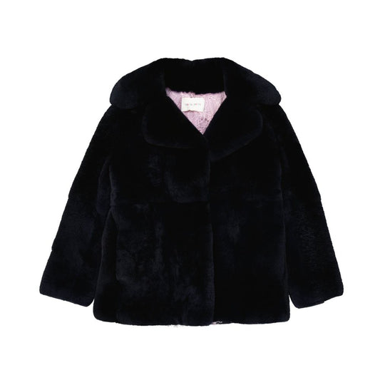 Blue Rabbit Fur Coat