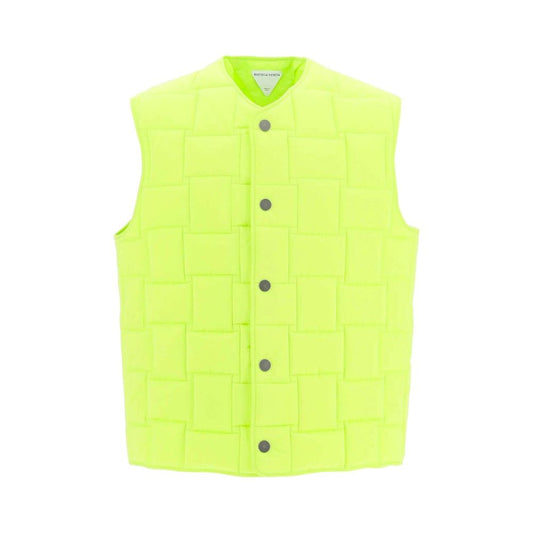 Green Polyamide Sleveless Jacket