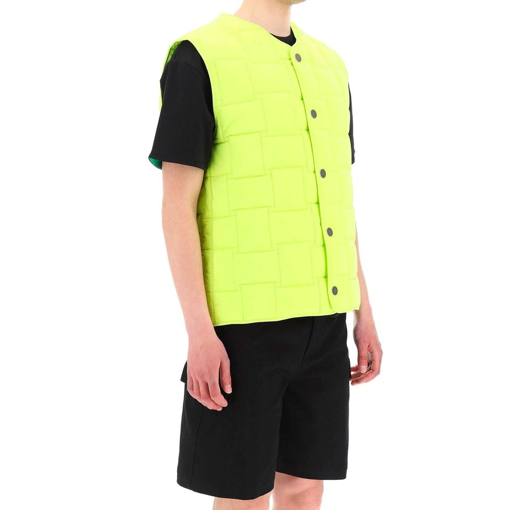 Green Polyamide Sleveless Jacket