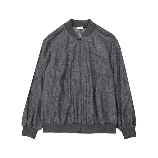Gray Virgin Wool Bomber