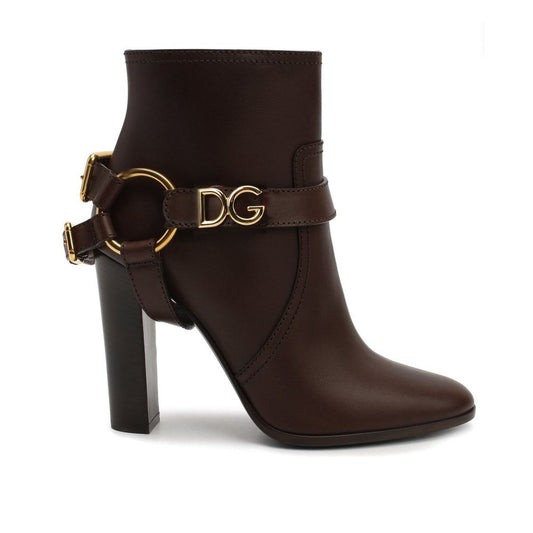 Brown Leather Ankle Boots
