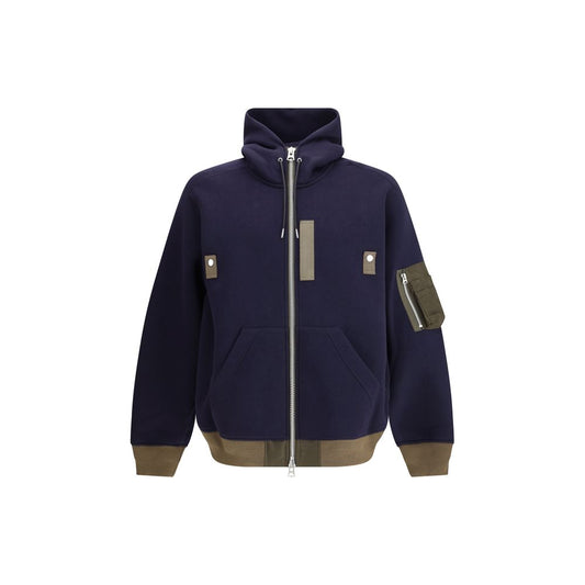 Blue Cotton Hoodie
