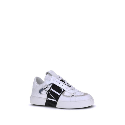 White Rubber Low Top Sneakers