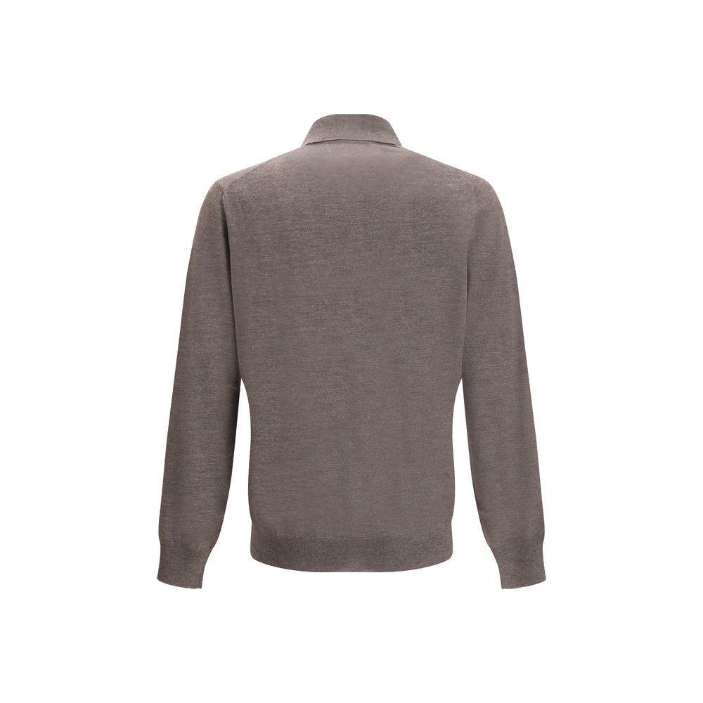 Brown Cashmere Dress Shirt
