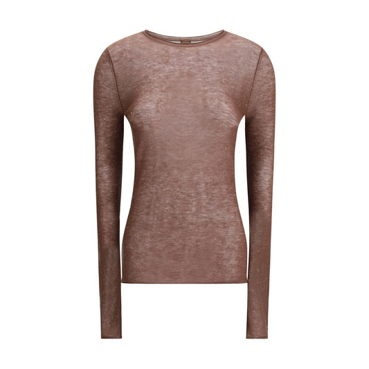 Brown Wool Sweatshirt