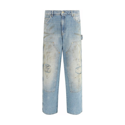 Light Blue Cotton Jeans Denim