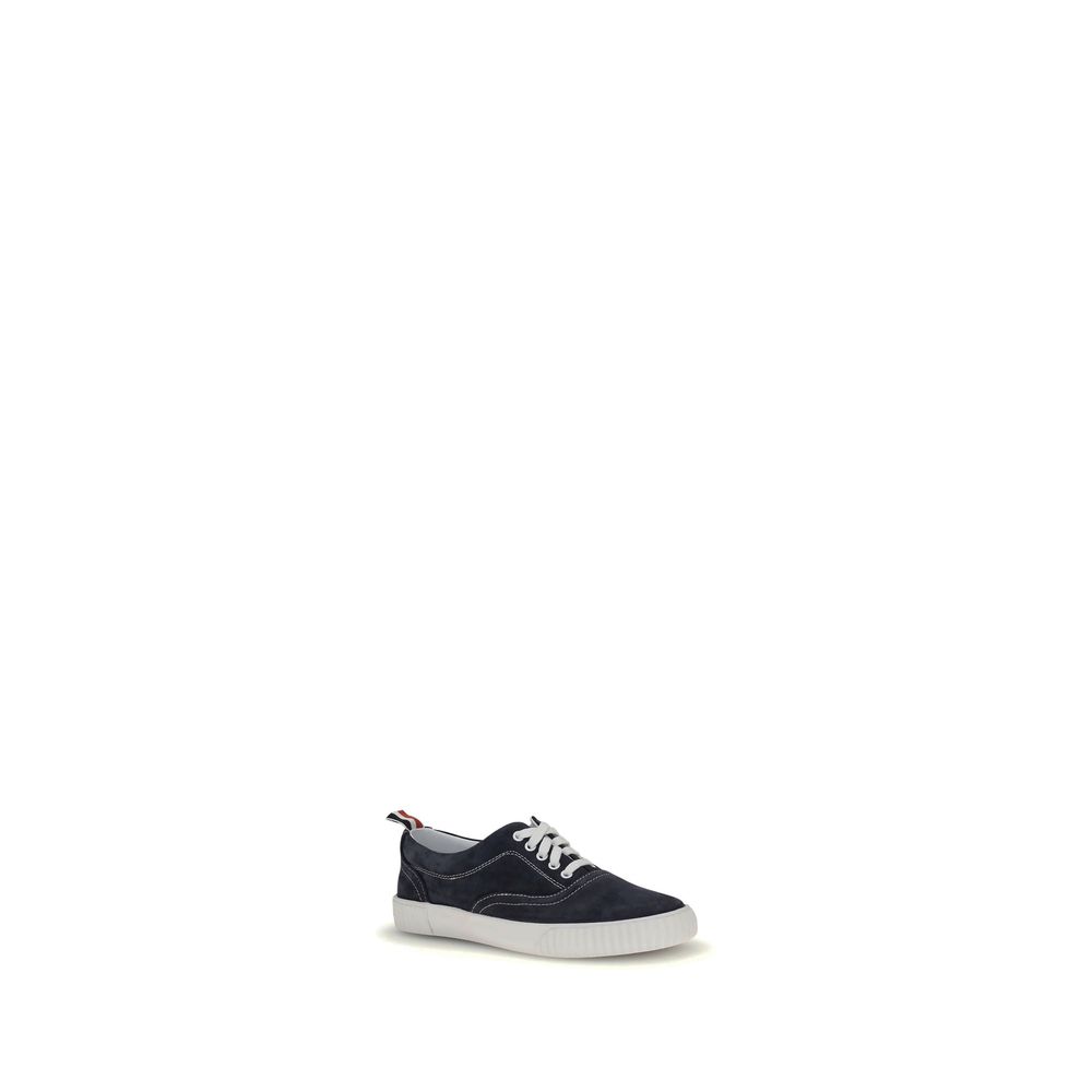 Blue Calf Leather Bos Taurus Low Top Sneakers