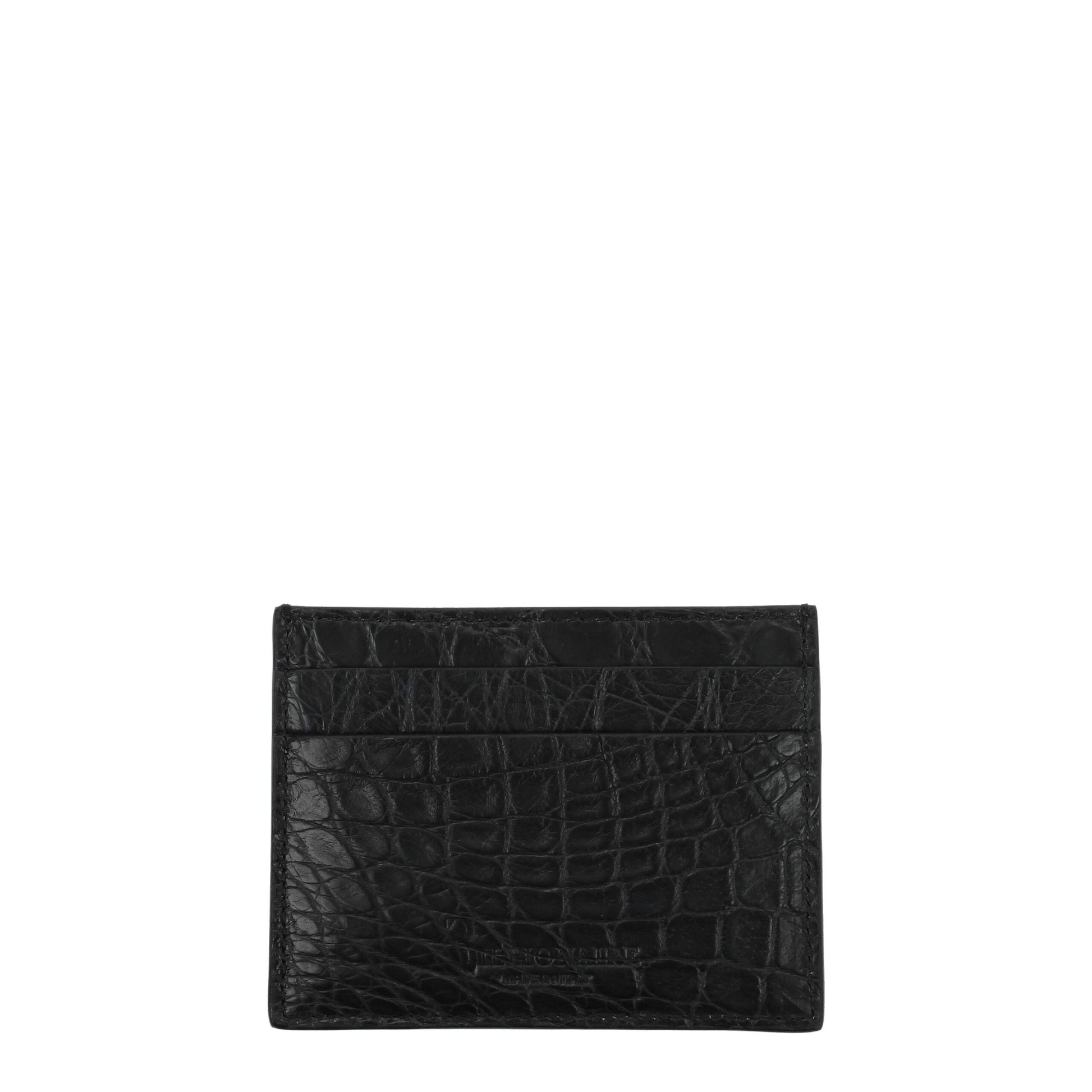 Black Crocodile Cardholder