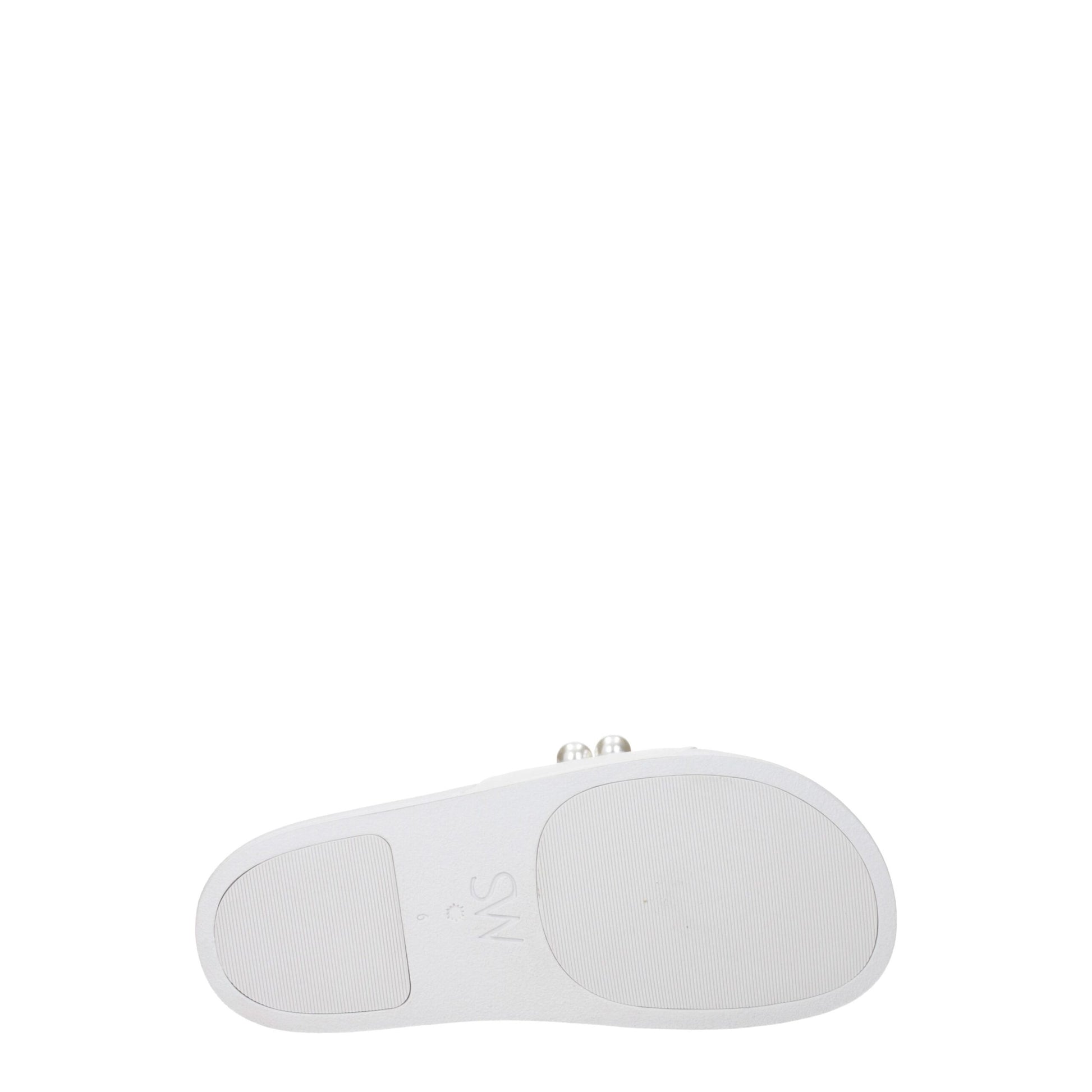 White Leather Slippers