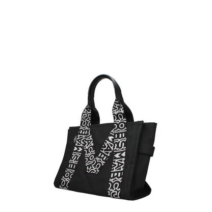 Black Fabric Shoulder Bag
