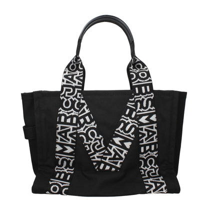 Black Fabric Shoulder Bag