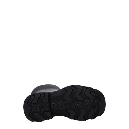 Black Cotton Rain Boots