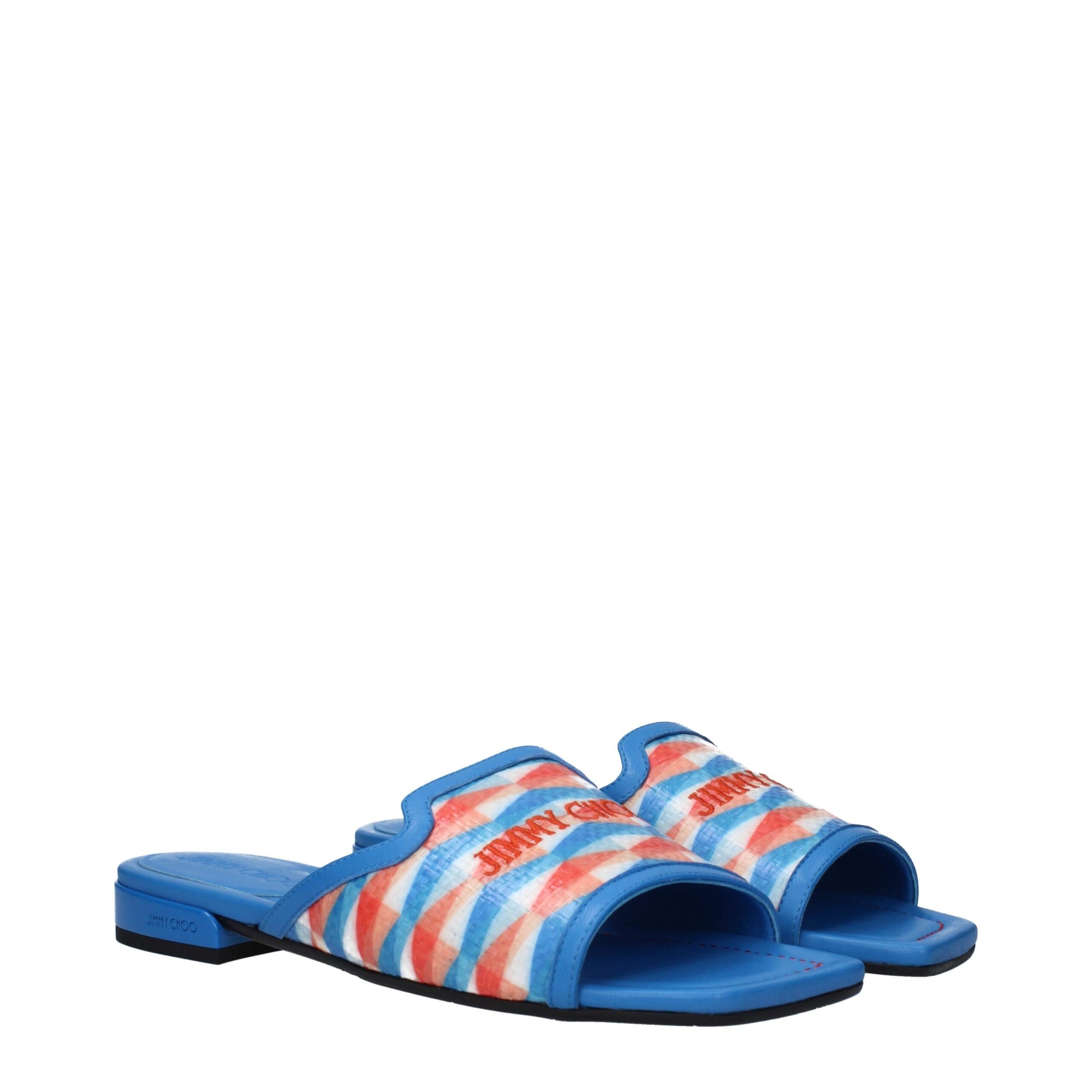 Light Blue Fabric Slippers