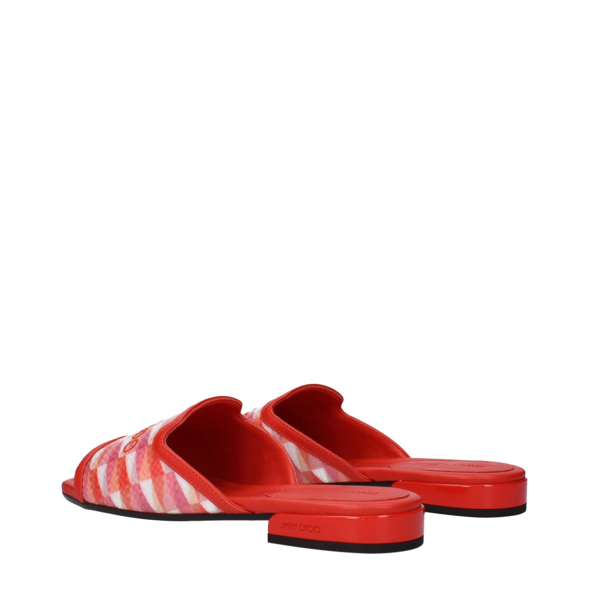 Orange Fabric Slippers