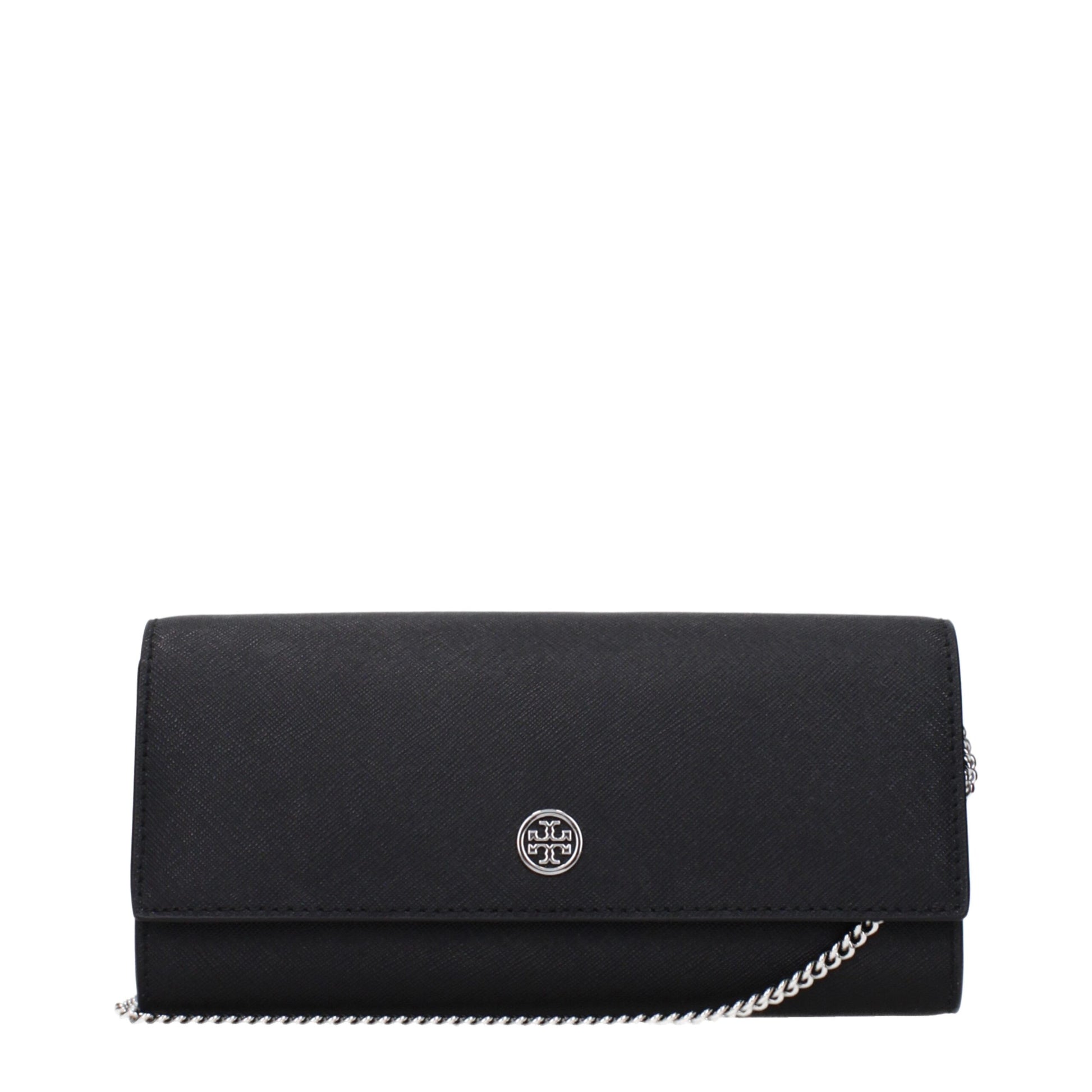 Black Leather Clutch Bag