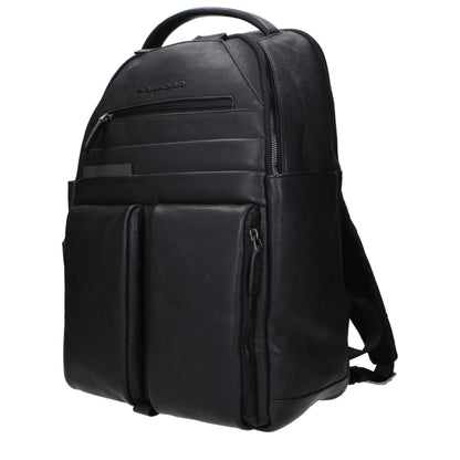 Black Leather Backpack