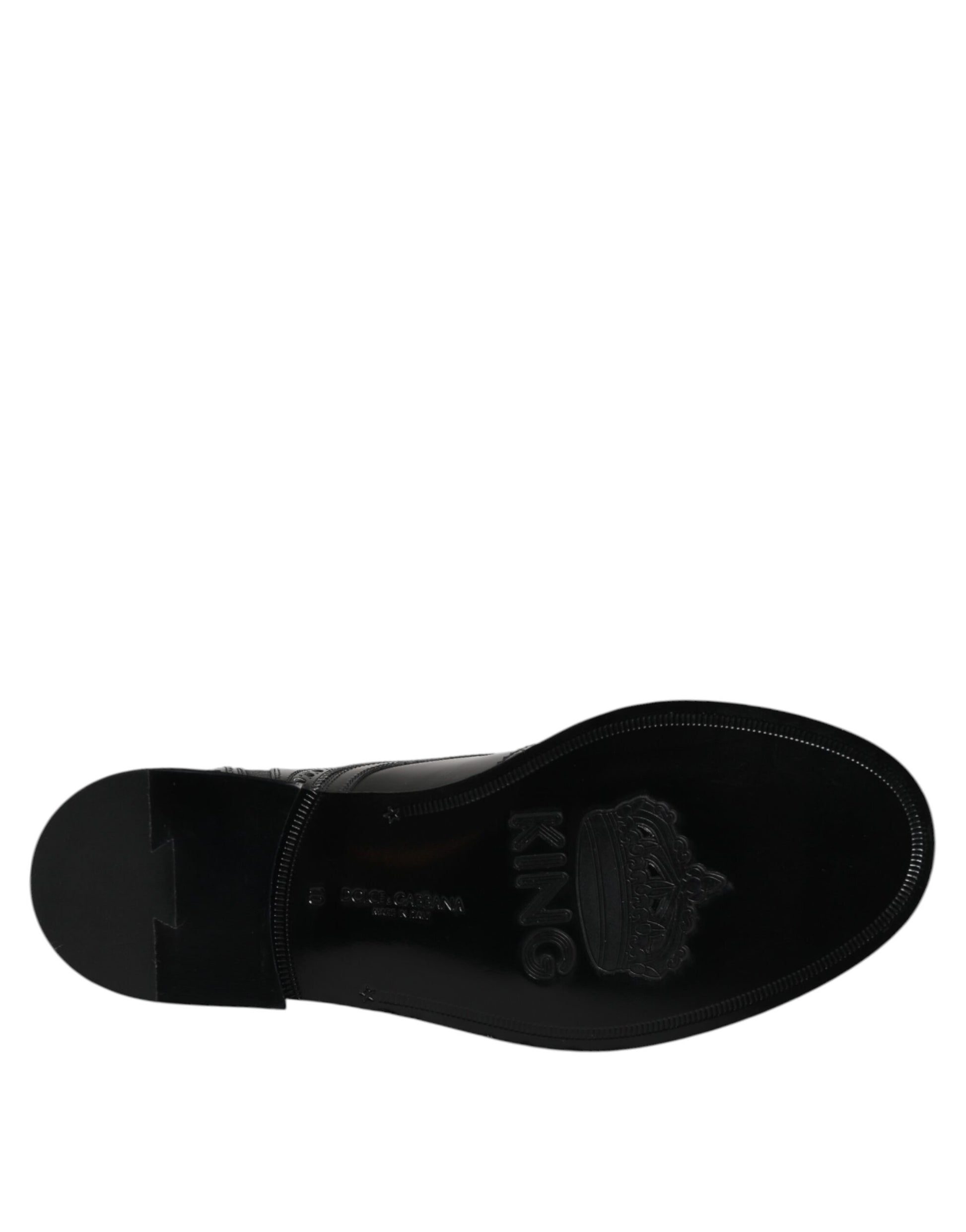 Black Leather Lace Up Mid Calf Boots Shoes