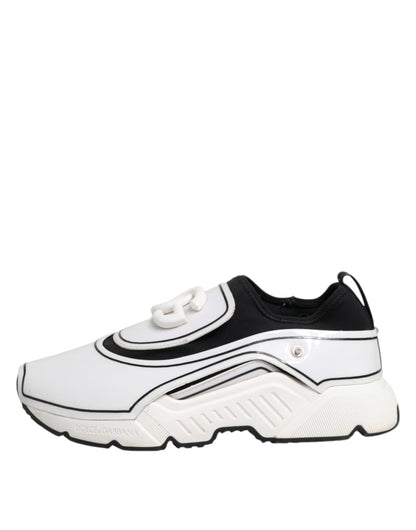 White Black Logo Plaque Daymaster Men Sneakers Shoes