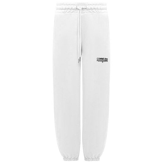 White Cotton Women Sweatpant