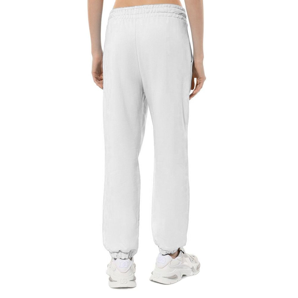 White Cotton Women Sweatpant