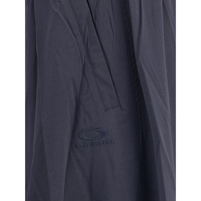 Blue Polyester Long Skirt