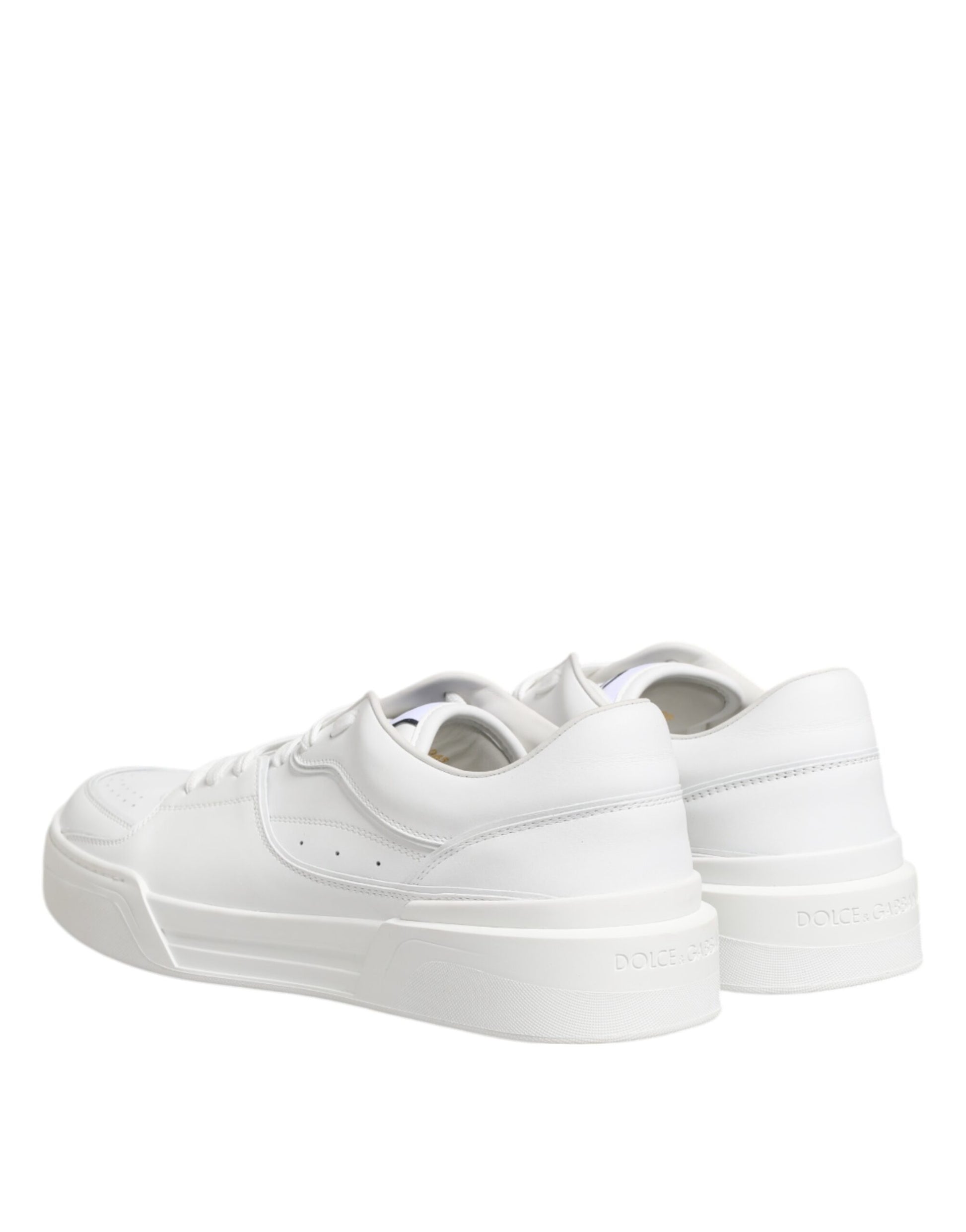 White Miami Leather Low Top Sneakers Shoes