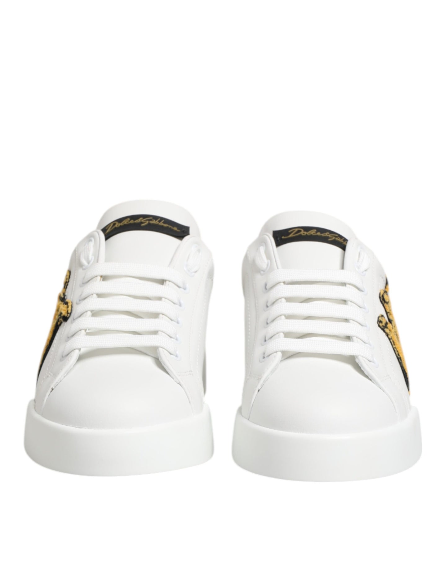 White Crown Patch Portofino Men Sneakers Shoes