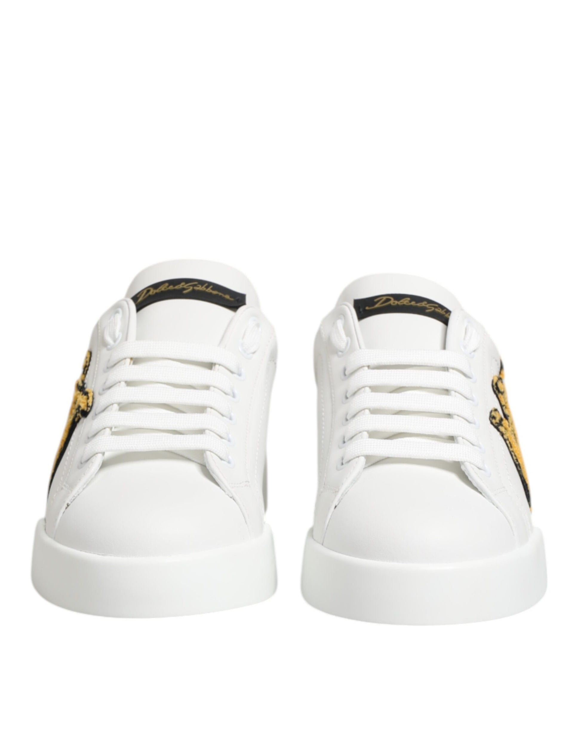 White Crown Patch Portofino Men Sneakers Shoes