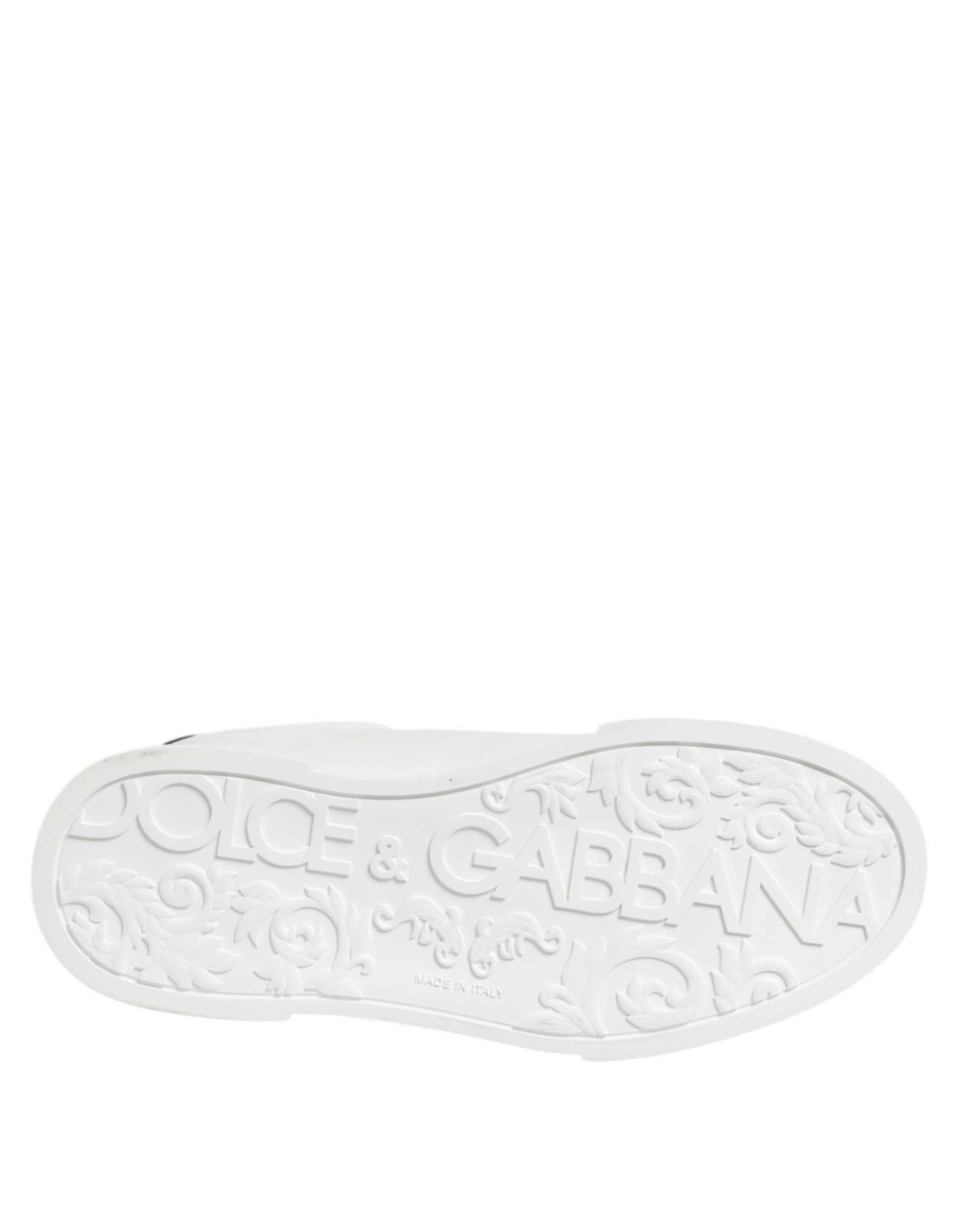 White Crown Patch Portofino Men Sneakers Shoes