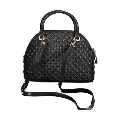 Black Polyethylene Women Handbag