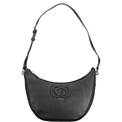 Black Polyethylene Women Handbag