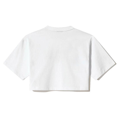 White Cotton Women T-Shirt