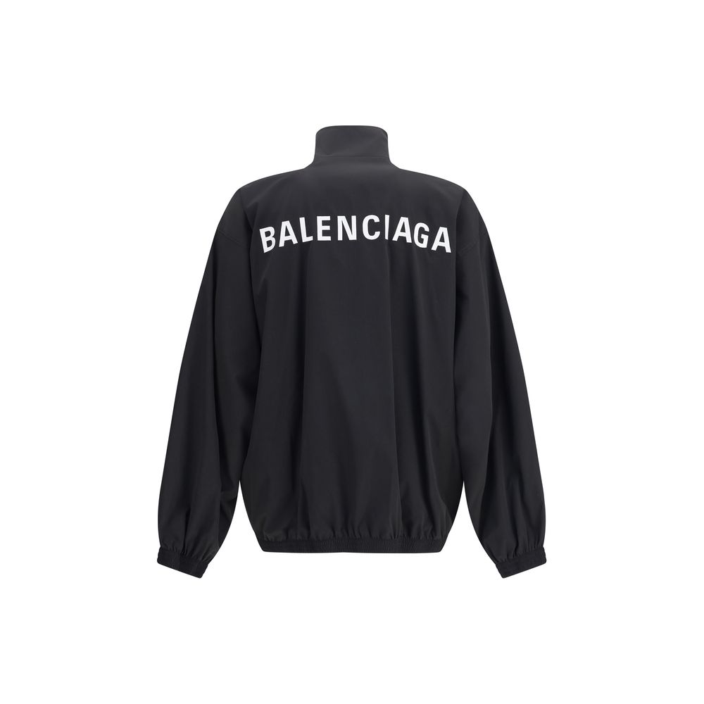 Black Polyester Shell Jacket