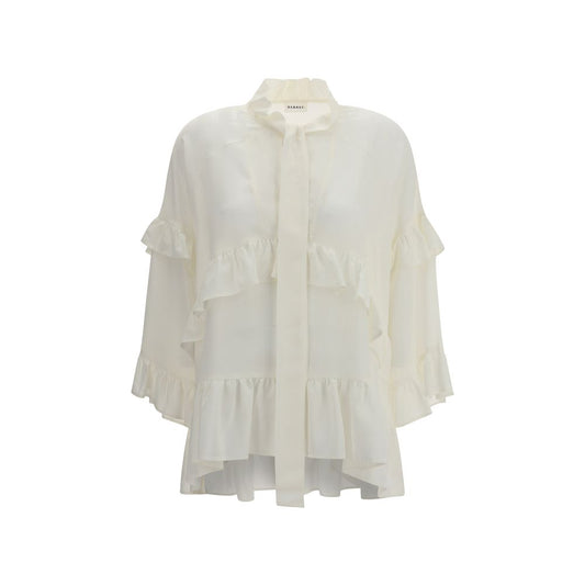 Cream Silk Blouse