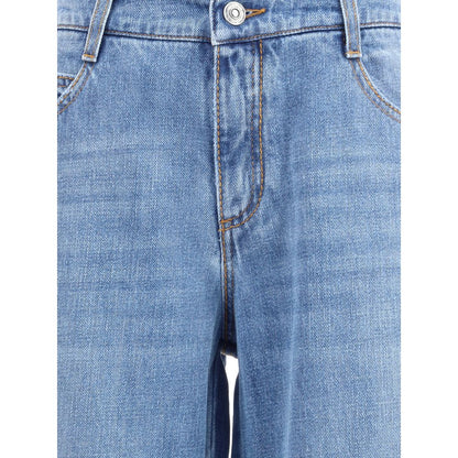 Blue Cotton Relaxed Fit Jeans