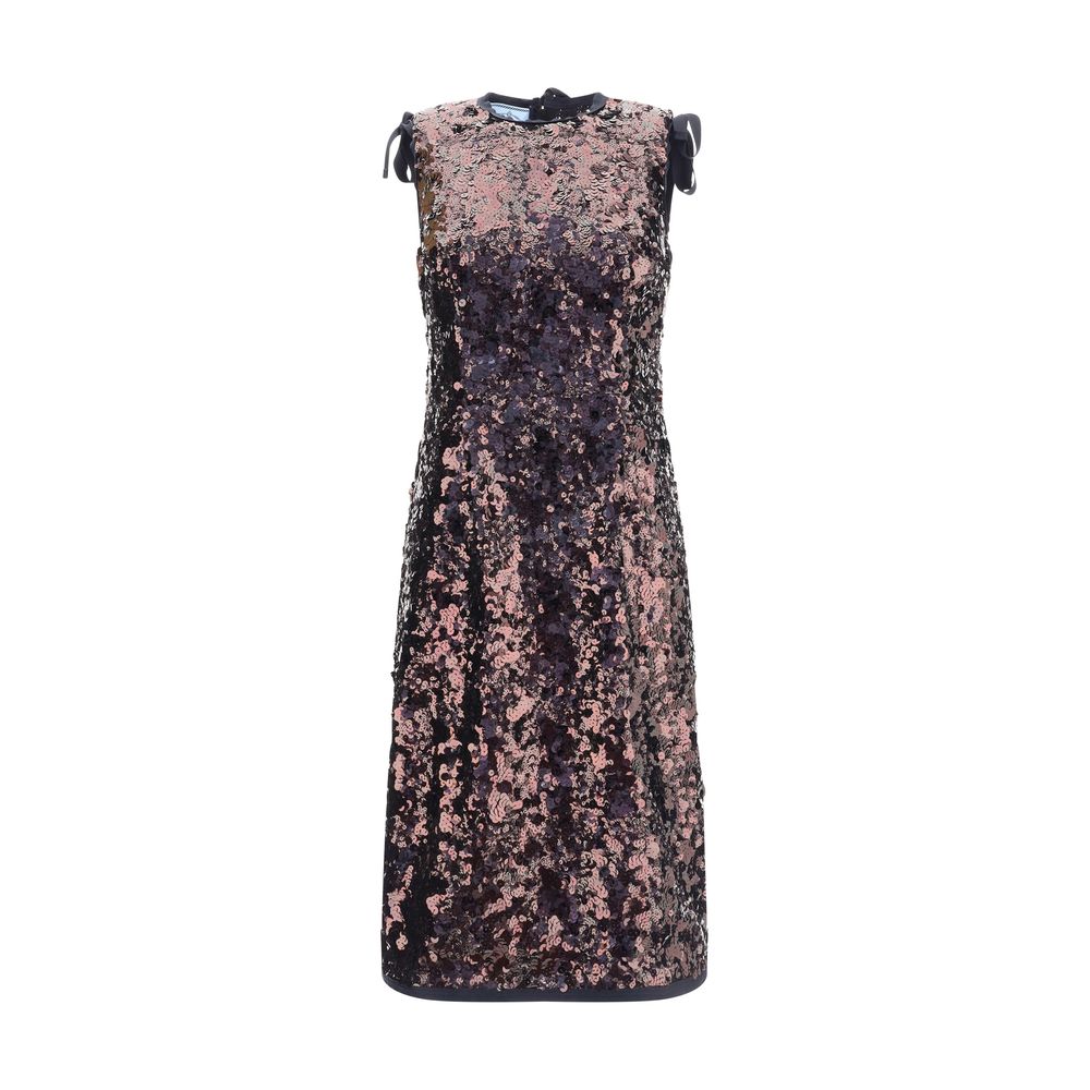 Purple Polyester Cocktail Dress