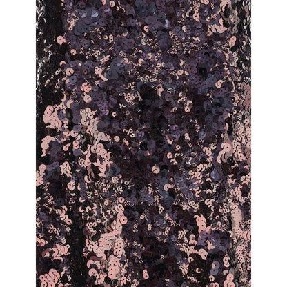 Purple Polyester Cocktail Dress