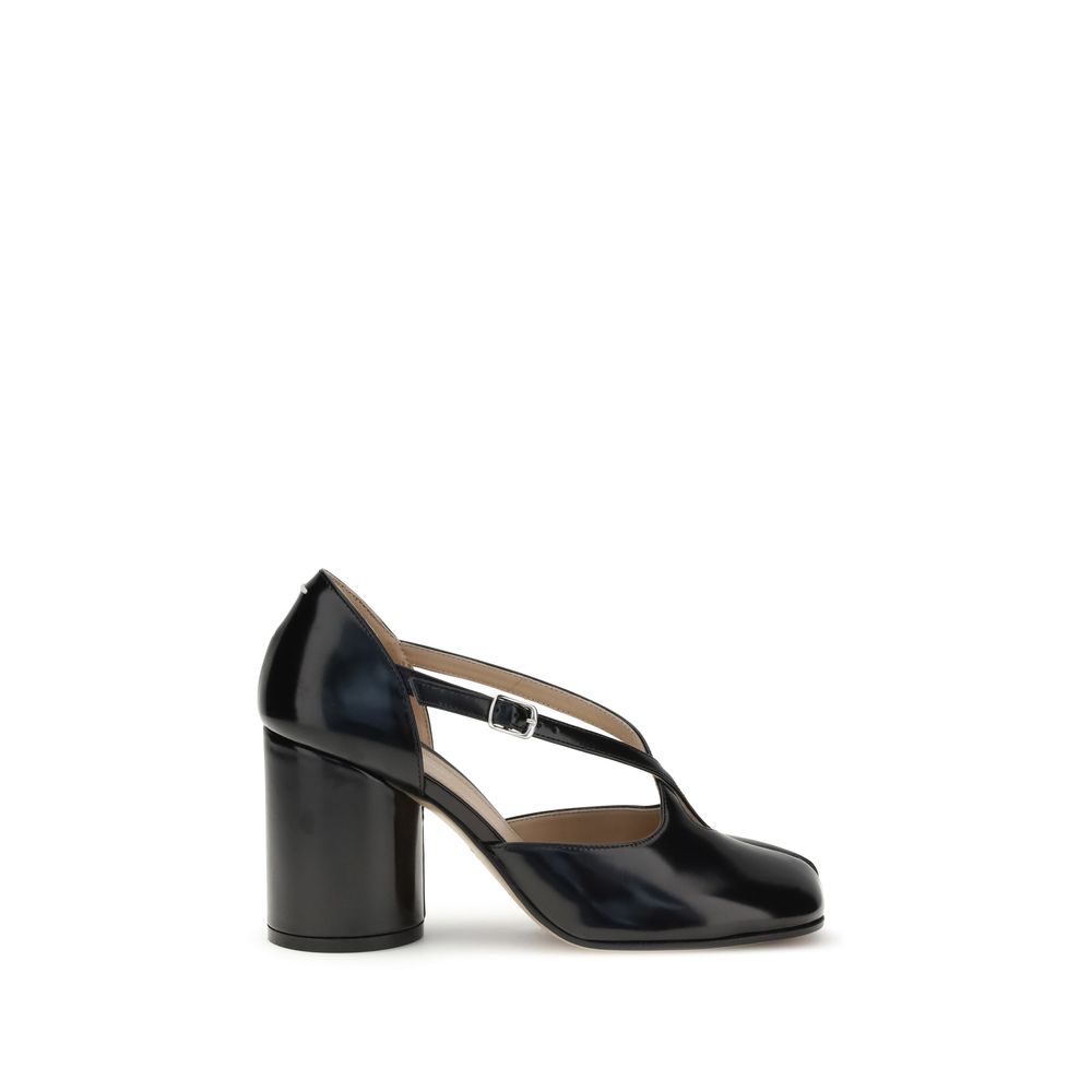 Black Calf Leather Bos Taurus High Heel Pumps